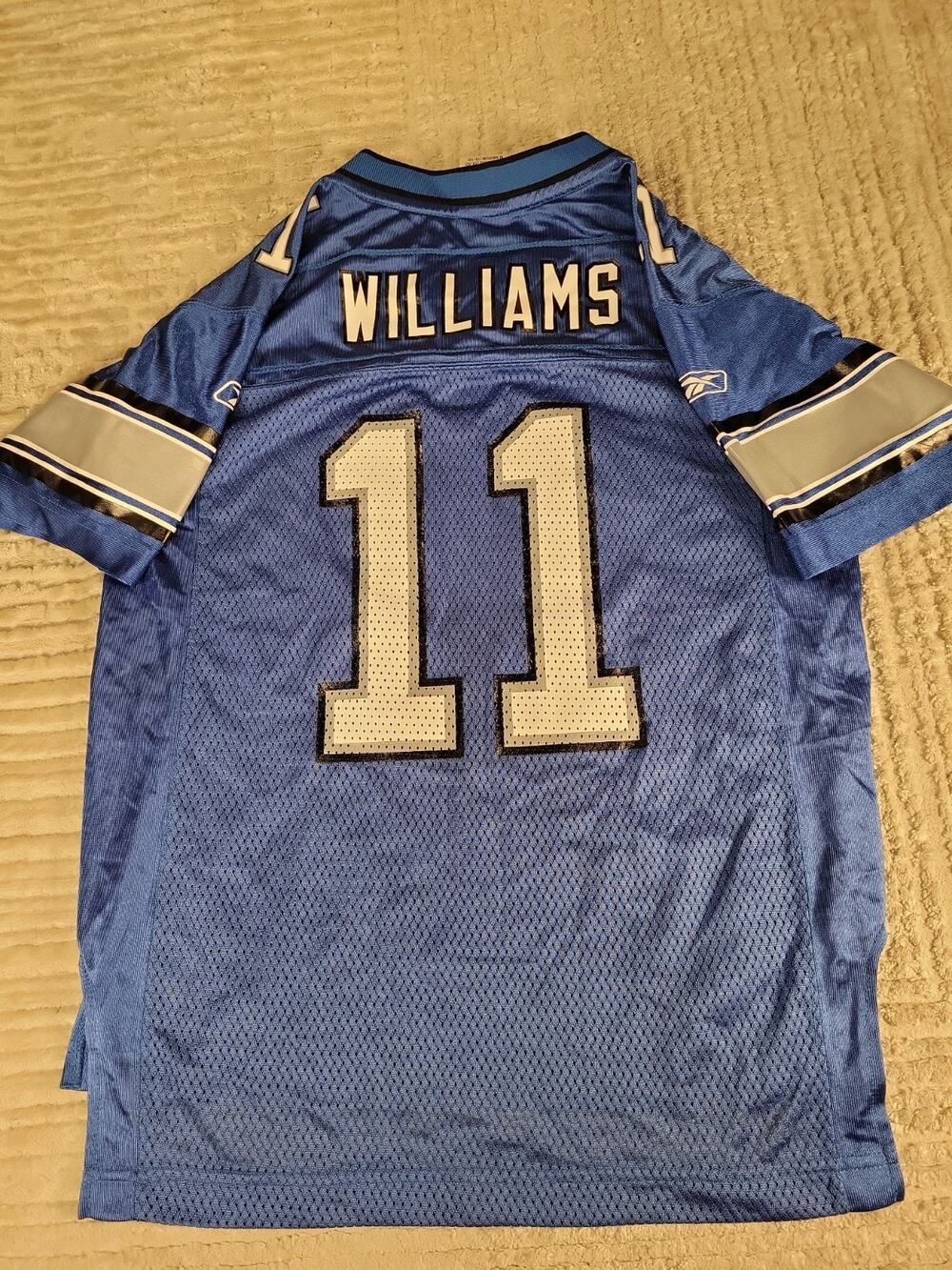 Reebok Roy Williams Detroit Lions Jersey Youth Medium 10-12 Football Boys Kids